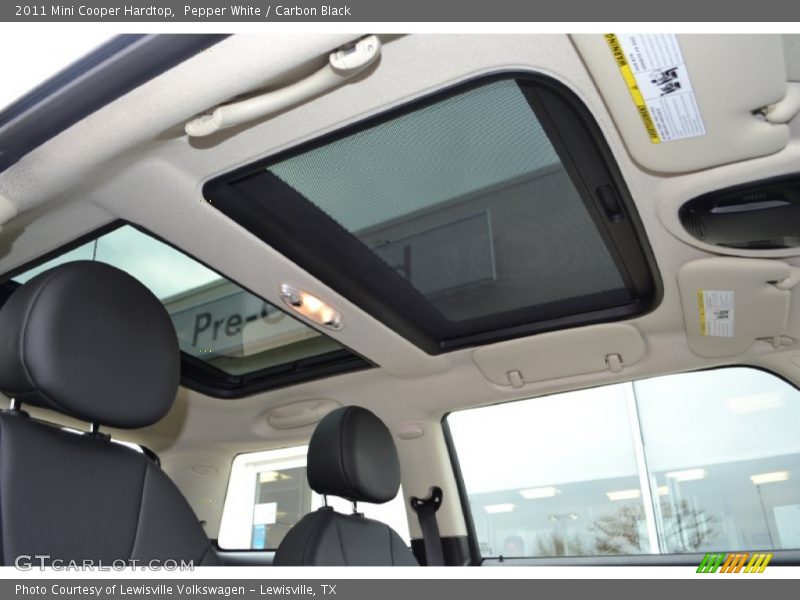 Sunroof of 2011 Cooper Hardtop