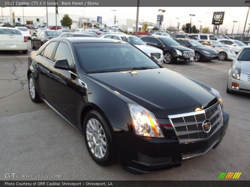 Black Raven / Ebony 2011 Cadillac CTS 3.0 Sedan