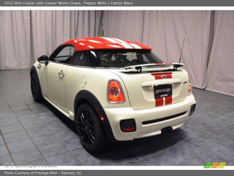 Pepper White / Carbon Black 2013 Mini Cooper John Cooper Works Coupe