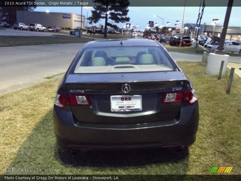 Grigio Metallic / Taupe 2010 Acura TSX Sedan