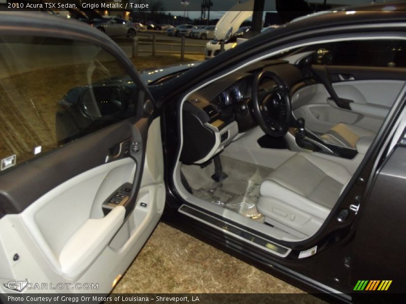 Grigio Metallic / Taupe 2010 Acura TSX Sedan