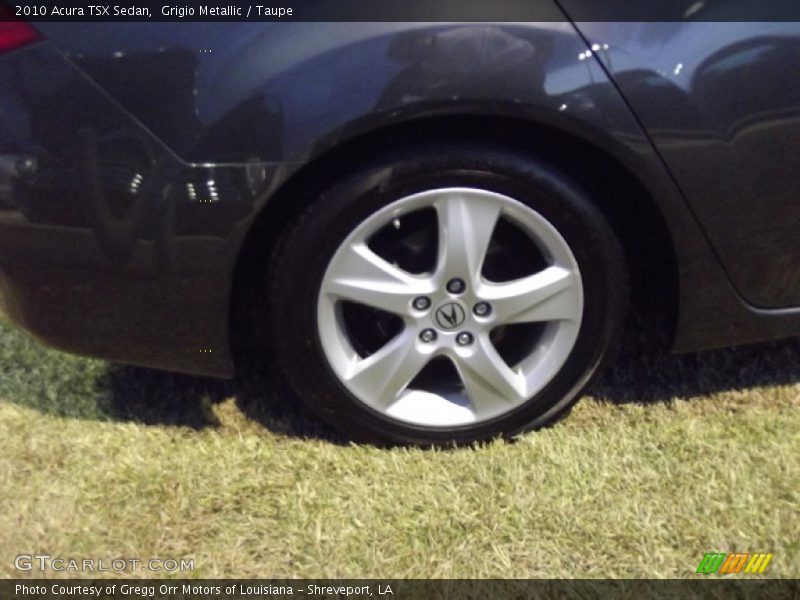Grigio Metallic / Taupe 2010 Acura TSX Sedan