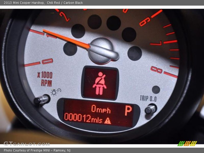 Chili Red / Carbon Black 2013 Mini Cooper Hardtop