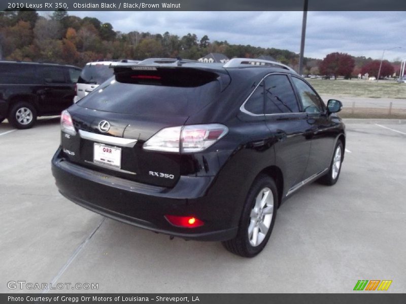 Obsidian Black / Black/Brown Walnut 2010 Lexus RX 350