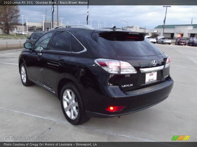 Obsidian Black / Black/Brown Walnut 2010 Lexus RX 350