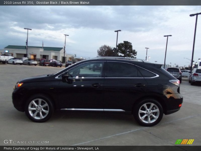 Obsidian Black / Black/Brown Walnut 2010 Lexus RX 350