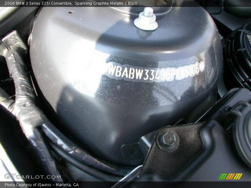 Sparkling Graphite Metallic / Black 2006 BMW 3 Series 325i Convertible