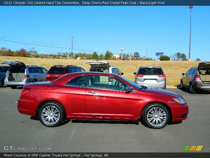 Deep Cherry Red Crystal Pearl Coat / Black/Light Frost 2012 Chrysler 200 Limited Hard Top Convertible