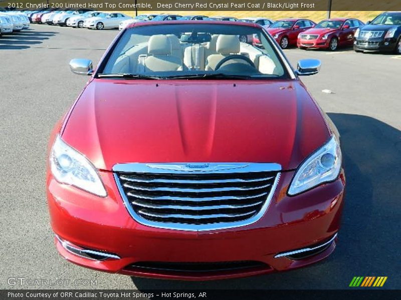 Deep Cherry Red Crystal Pearl Coat / Black/Light Frost 2012 Chrysler 200 Limited Hard Top Convertible