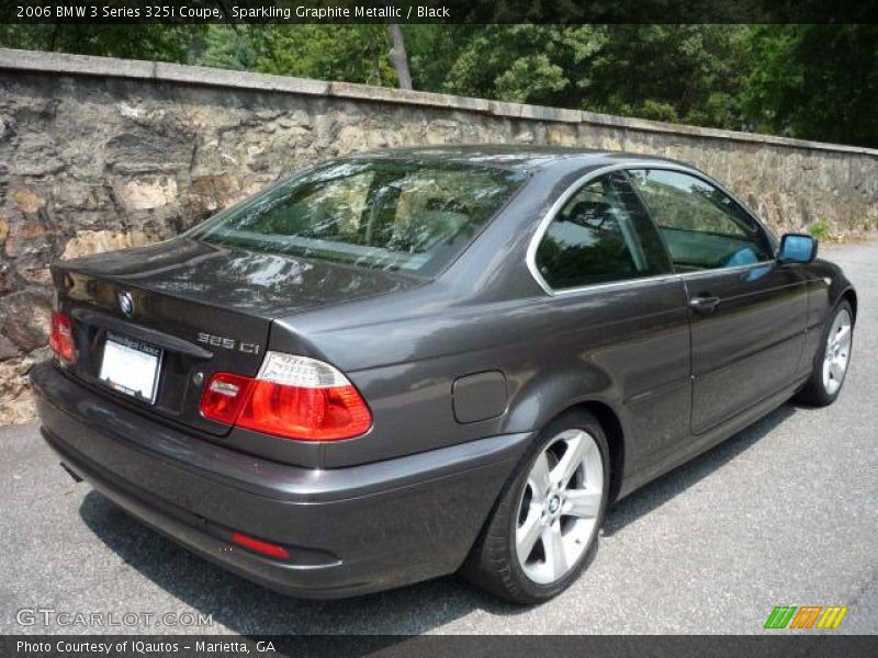 Sparkling Graphite Metallic / Black 2006 BMW 3 Series 325i Coupe