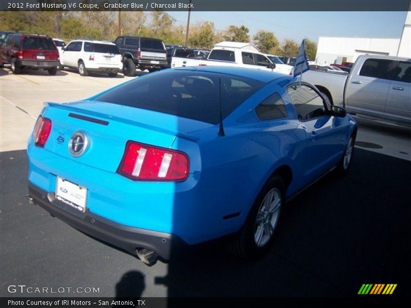 Grabber Blue / Charcoal Black 2012 Ford Mustang V6 Coupe