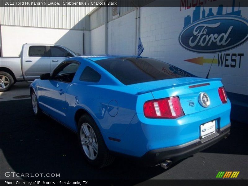 Grabber Blue / Charcoal Black 2012 Ford Mustang V6 Coupe