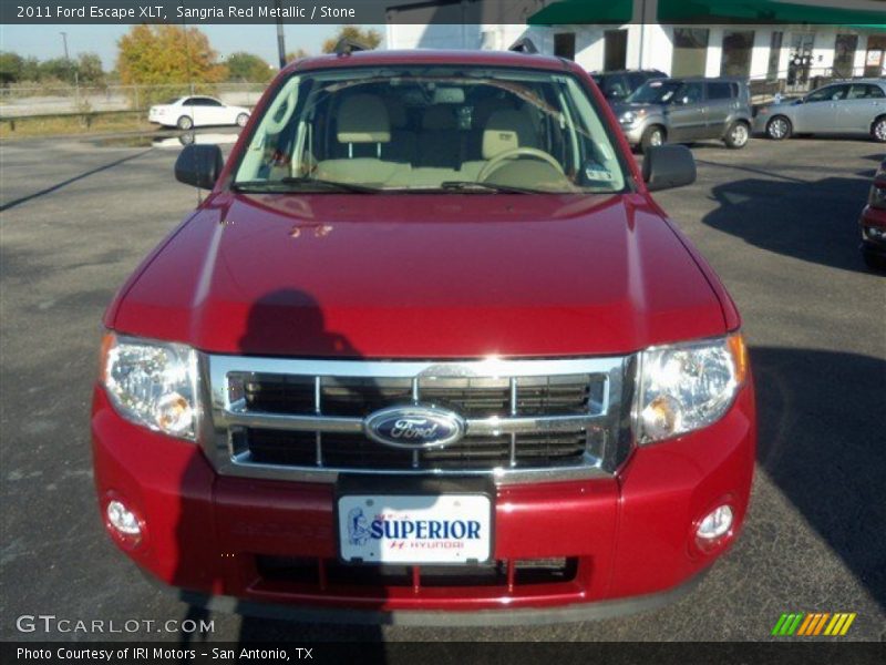 Sangria Red Metallic / Stone 2011 Ford Escape XLT