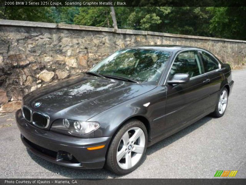 Sparkling Graphite Metallic / Black 2006 BMW 3 Series 325i Coupe