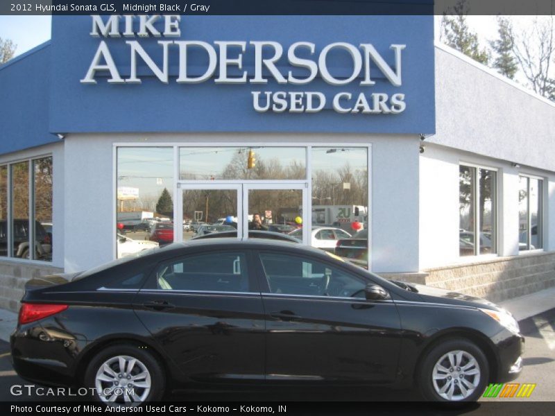 Midnight Black / Gray 2012 Hyundai Sonata GLS