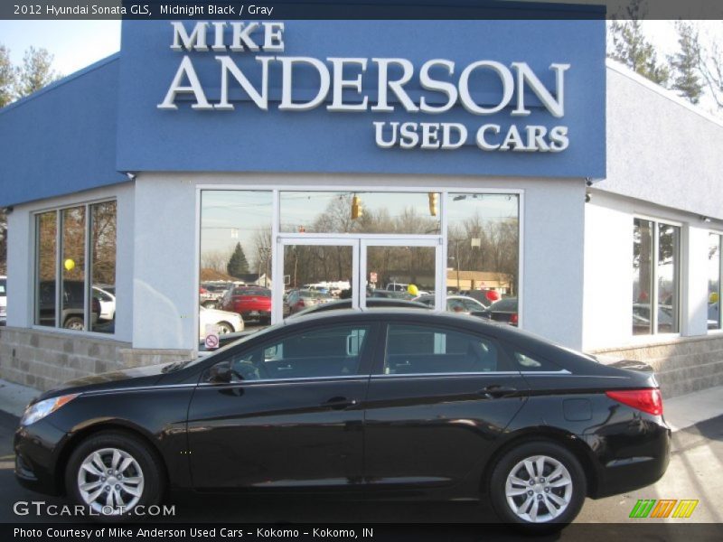 Midnight Black / Gray 2012 Hyundai Sonata GLS