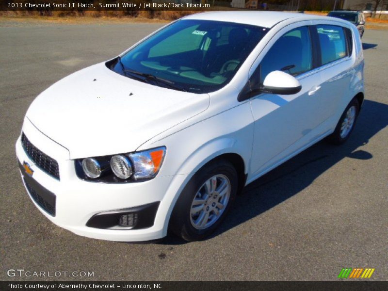 Summit White / Jet Black/Dark Titanium 2013 Chevrolet Sonic LT Hatch