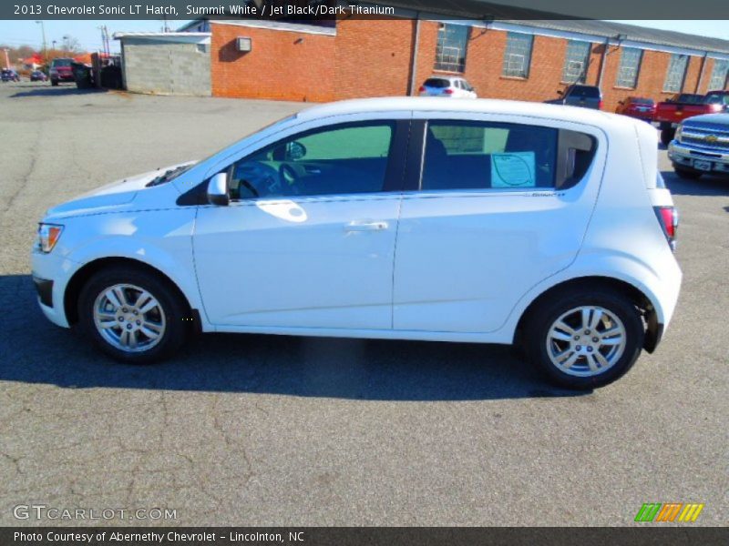 Summit White / Jet Black/Dark Titanium 2013 Chevrolet Sonic LT Hatch