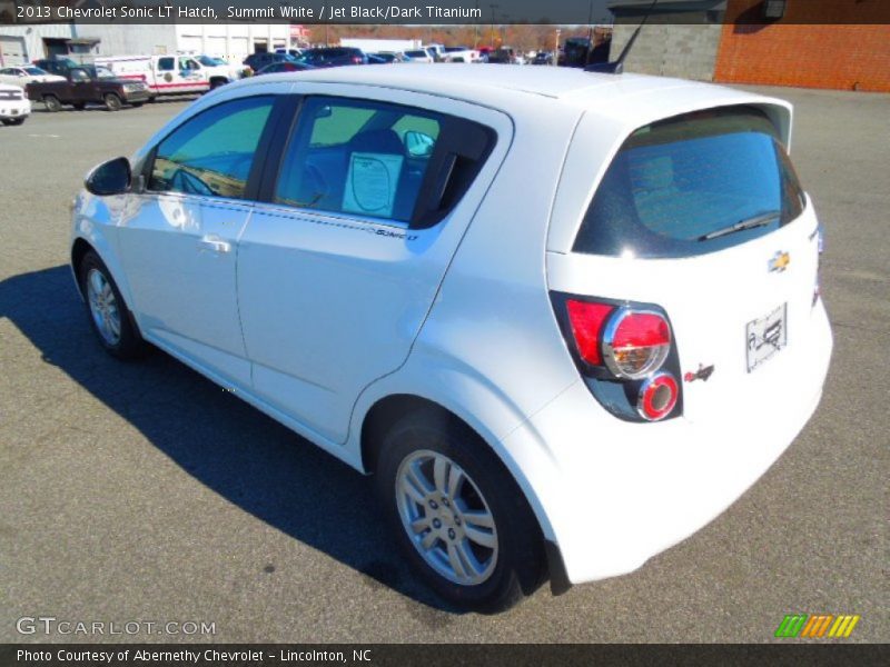 Summit White / Jet Black/Dark Titanium 2013 Chevrolet Sonic LT Hatch