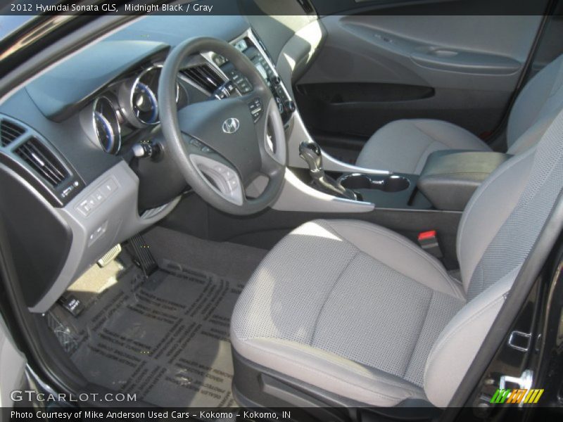 Midnight Black / Gray 2012 Hyundai Sonata GLS