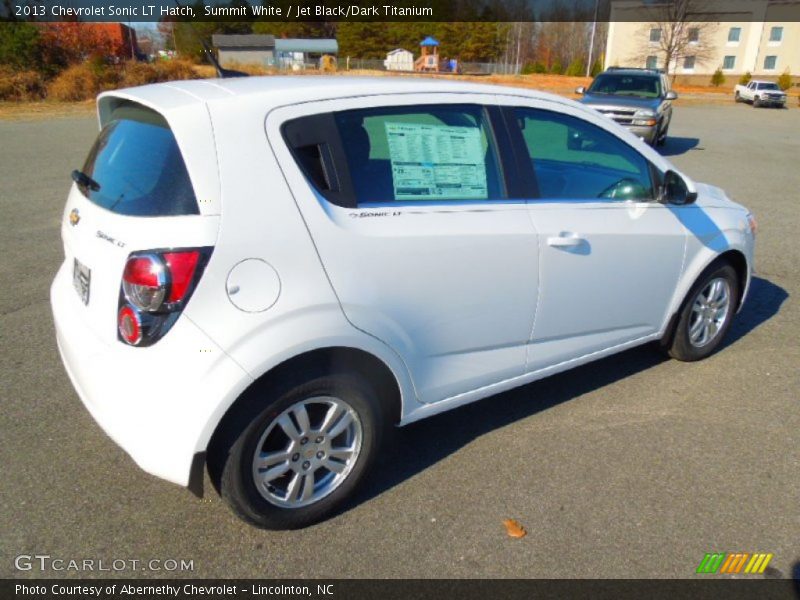 Summit White / Jet Black/Dark Titanium 2013 Chevrolet Sonic LT Hatch