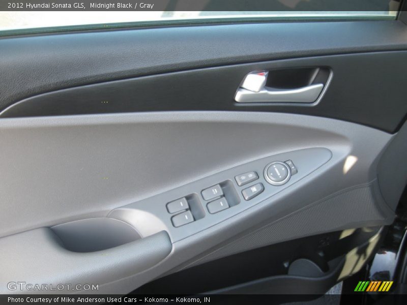 Midnight Black / Gray 2012 Hyundai Sonata GLS