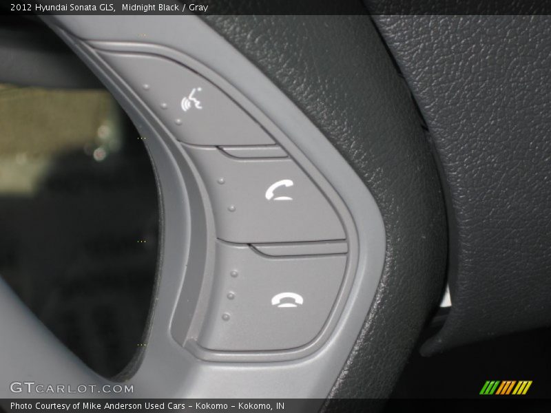 Midnight Black / Gray 2012 Hyundai Sonata GLS