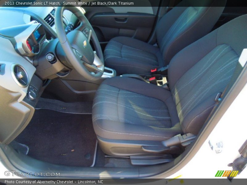 Summit White / Jet Black/Dark Titanium 2013 Chevrolet Sonic LT Hatch