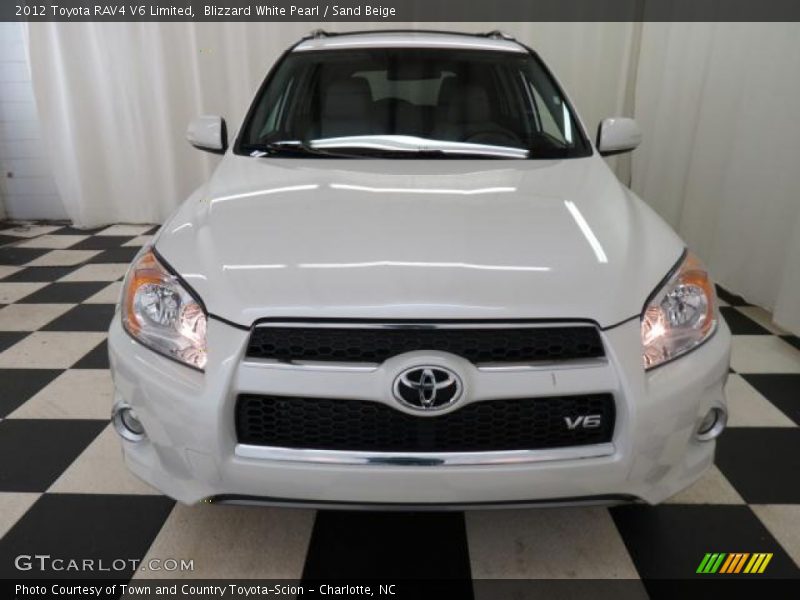 Blizzard White Pearl / Sand Beige 2012 Toyota RAV4 V6 Limited