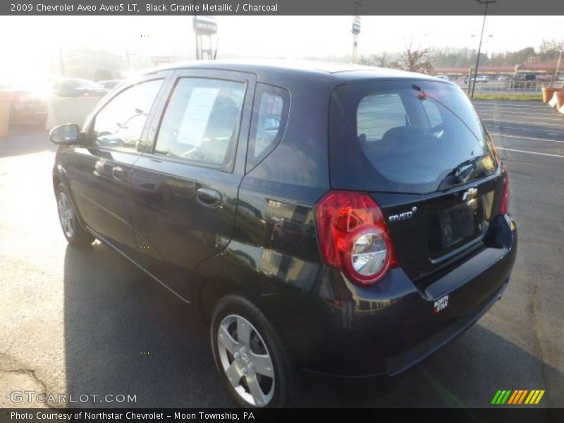 Black Granite Metallic / Charcoal 2009 Chevrolet Aveo Aveo5 LT