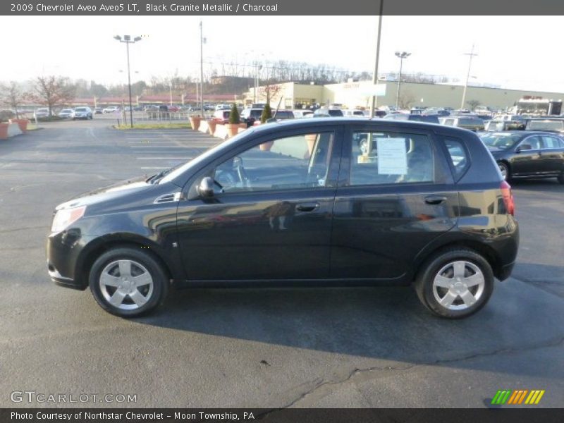 Black Granite Metallic / Charcoal 2009 Chevrolet Aveo Aveo5 LT