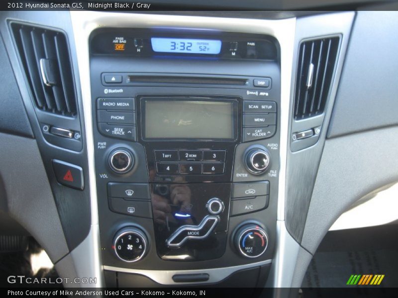 Midnight Black / Gray 2012 Hyundai Sonata GLS