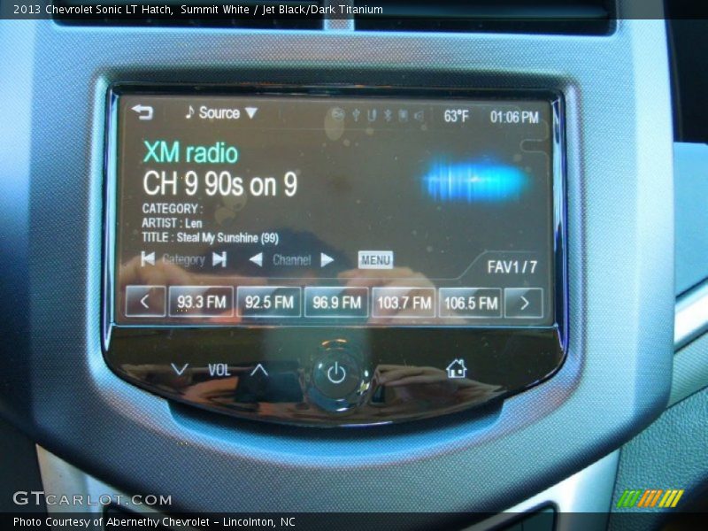 Summit White / Jet Black/Dark Titanium 2013 Chevrolet Sonic LT Hatch