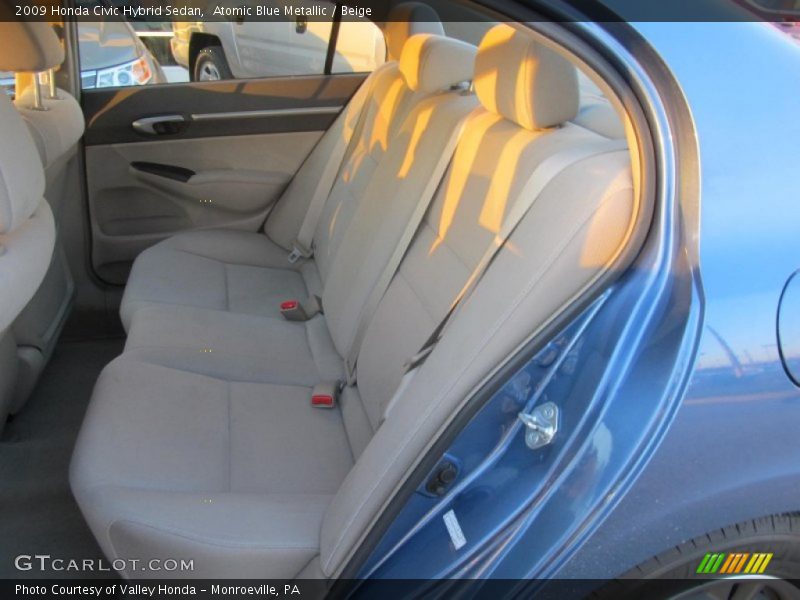 Atomic Blue Metallic / Beige 2009 Honda Civic Hybrid Sedan