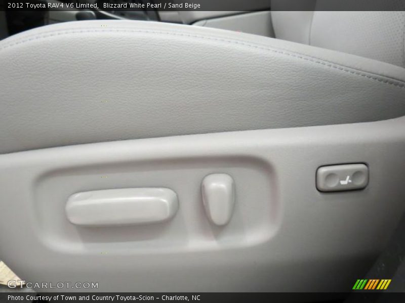 Blizzard White Pearl / Sand Beige 2012 Toyota RAV4 V6 Limited