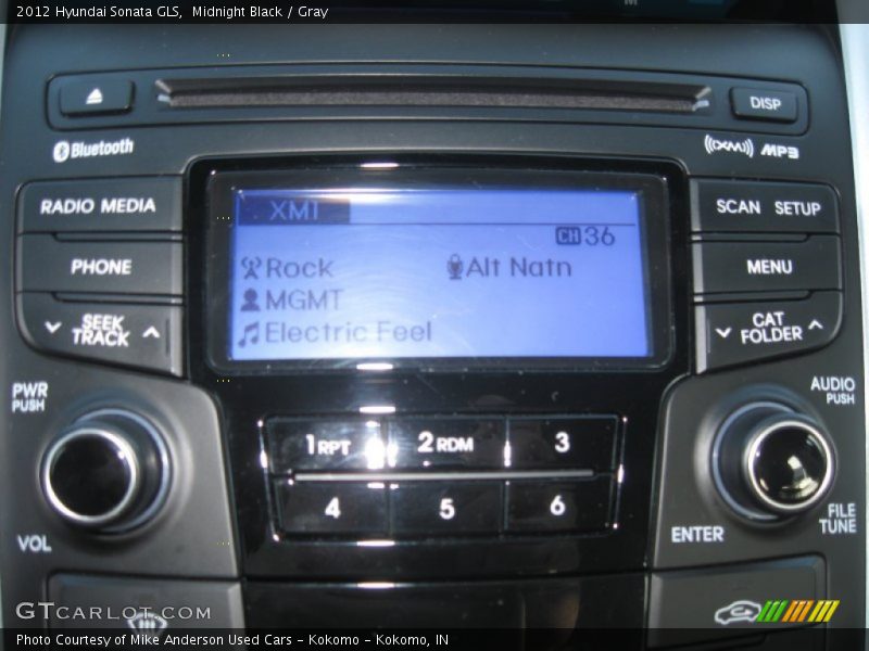 Midnight Black / Gray 2012 Hyundai Sonata GLS