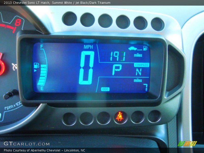 Summit White / Jet Black/Dark Titanium 2013 Chevrolet Sonic LT Hatch