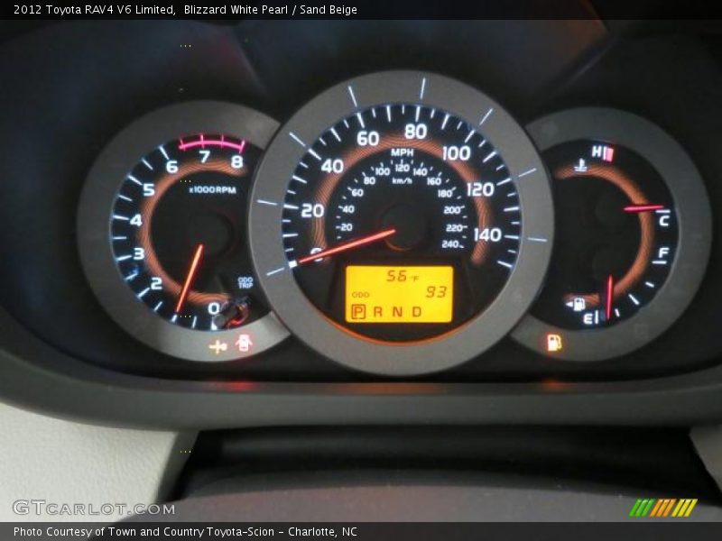  2012 RAV4 V6 Limited V6 Limited Gauges