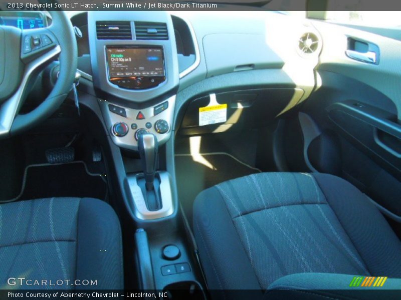 Summit White / Jet Black/Dark Titanium 2013 Chevrolet Sonic LT Hatch