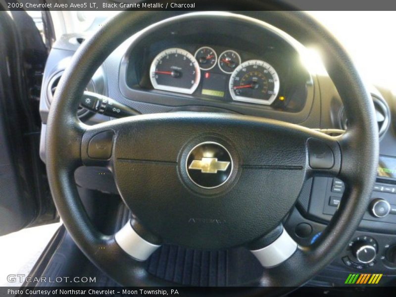 Black Granite Metallic / Charcoal 2009 Chevrolet Aveo Aveo5 LT