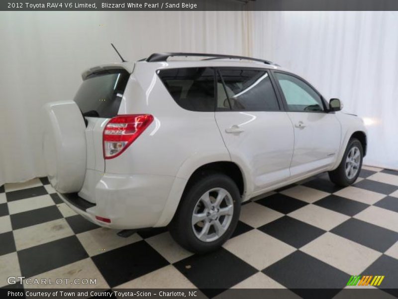 Blizzard White Pearl / Sand Beige 2012 Toyota RAV4 V6 Limited
