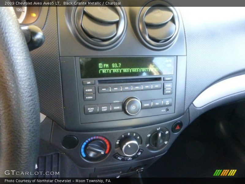 Black Granite Metallic / Charcoal 2009 Chevrolet Aveo Aveo5 LT
