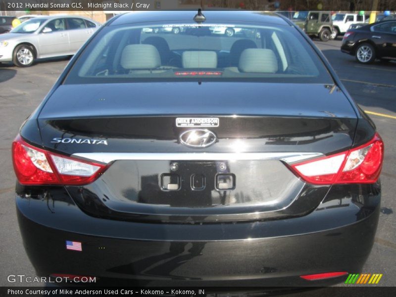 Midnight Black / Gray 2012 Hyundai Sonata GLS