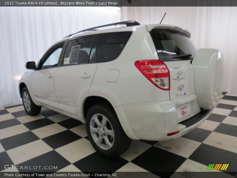 Blizzard White Pearl / Sand Beige 2012 Toyota RAV4 V6 Limited