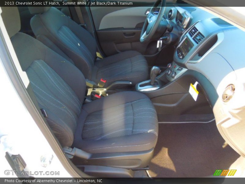 Summit White / Jet Black/Dark Titanium 2013 Chevrolet Sonic LT Hatch
