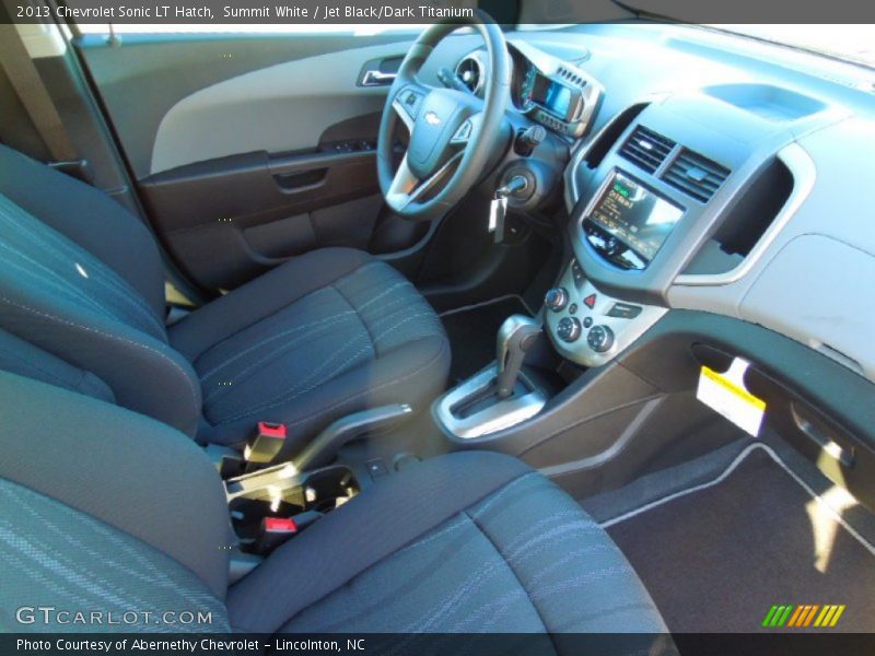 Summit White / Jet Black/Dark Titanium 2013 Chevrolet Sonic LT Hatch