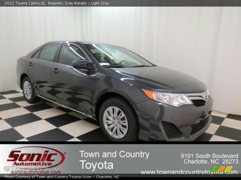 Magnetic Gray Metallic / Light Gray 2012 Toyota Camry LE