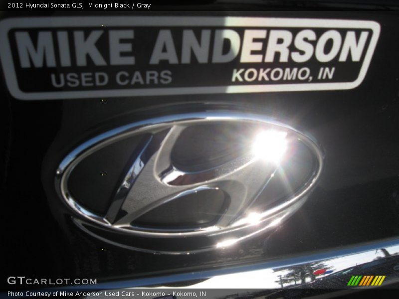 Midnight Black / Gray 2012 Hyundai Sonata GLS