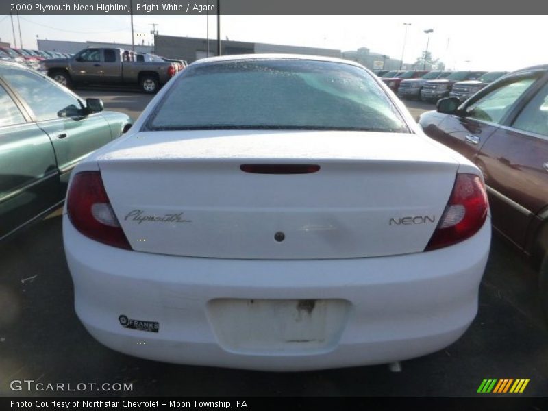Bright White / Agate 2000 Plymouth Neon Highline