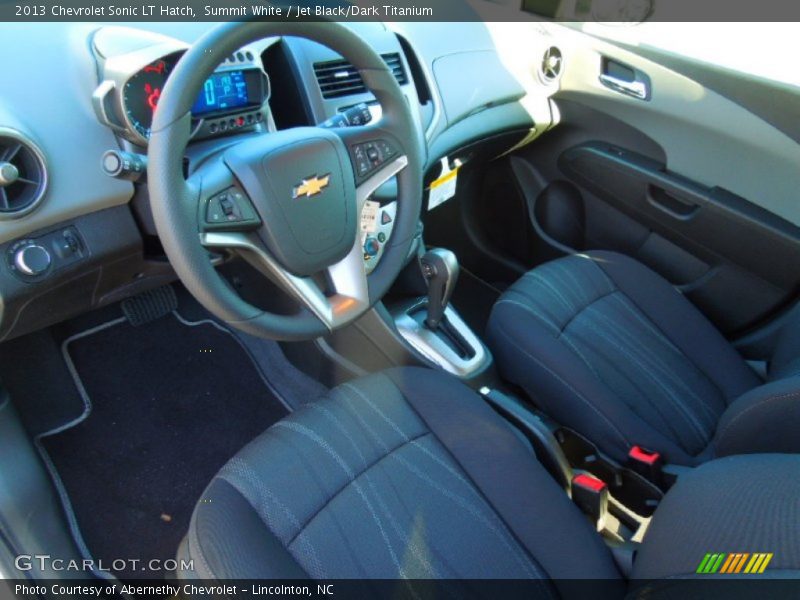 Jet Black/Dark Titanium Interior - 2013 Sonic LT Hatch 